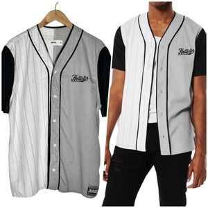 Hollister | Men | Relaxed Logo Baseball Button Up Shirt | Size XL